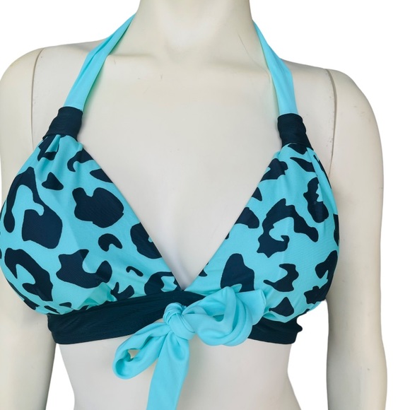 Black & Mint Two Piece Bikini Set - Picture 5 of 7